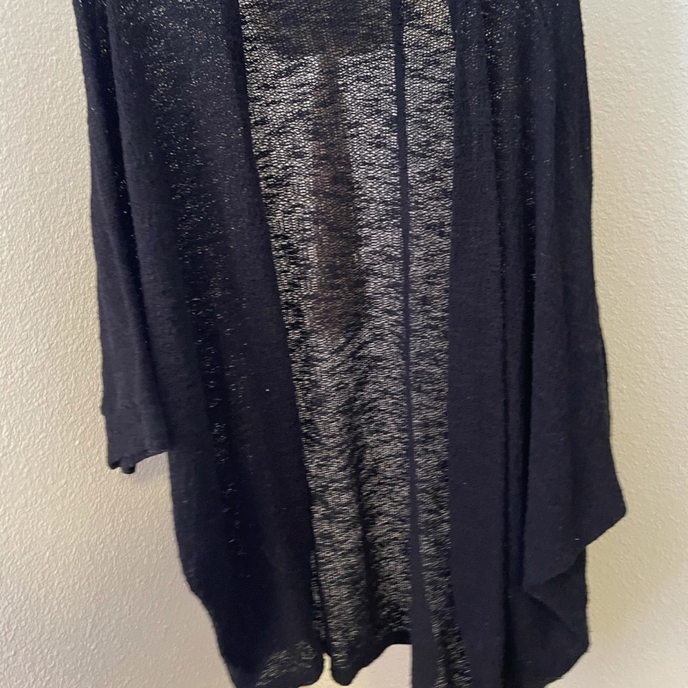 XXL black cocoon cardigan